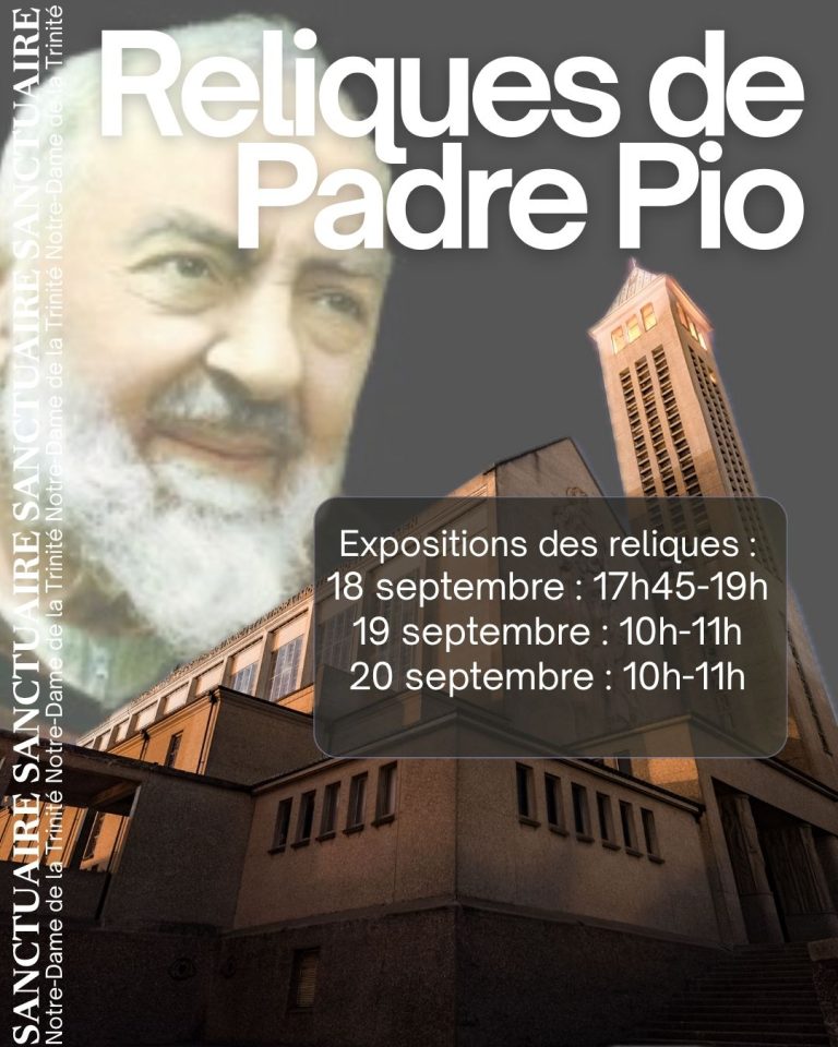 Exposition des reliques de Padre Pio